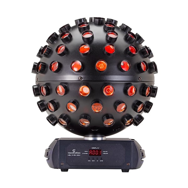 SOUNDSATION Palla Rotante con 5 LED da 18W RGBWA+UV 6in1