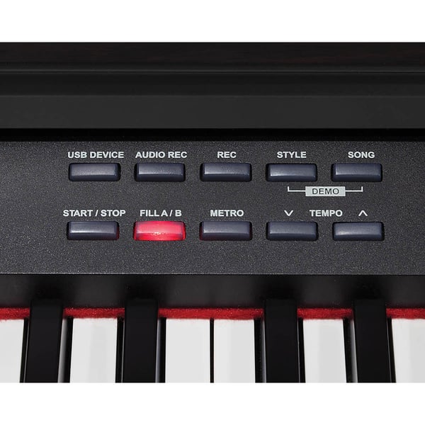 MEDELI Pianoforte digitale verticale con tastiera da 88 tasti "Hammer Action" e 256 note di polifonia.