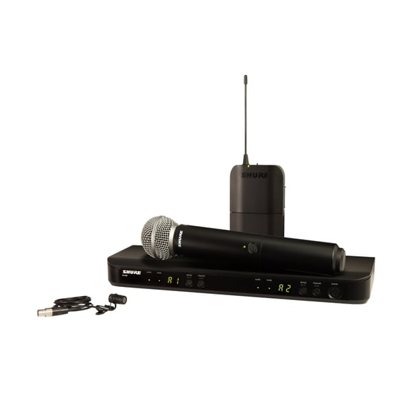 Shure BLX1288E-W85 Sistema wireless SM58, WL185. (M17)