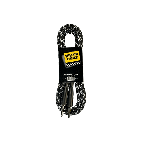 Yellow Cable G66DG Cavo Strumento Jack Mono/Jack Mono Molded Grey/Black 10 m