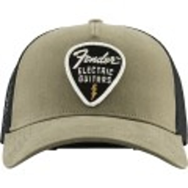 Fender Snap Back Pick Patch Hat, Olive