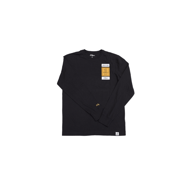 Zildjian ZALS0011 LONG SLEEVE BLACK TEE SMALL
