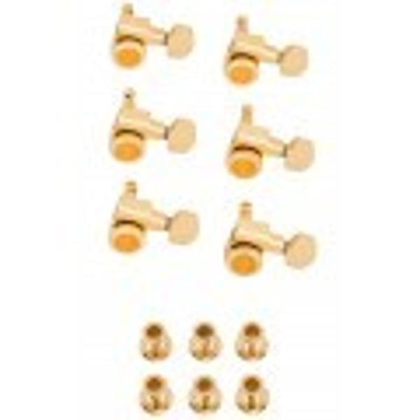 FENDER Bloccaggio Stratocaster® / Telecaster® Staggered Tuning Machines (Gold), confezione da 6