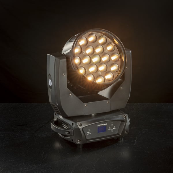 Set 2 Testa Mobile a LED con zoom CENTOLIGHT Thesis 1915 Z 19 x 15W con case. Modello THESIS 1915Z-SET