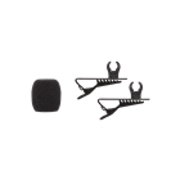 Shure RK376 Clip lavalier e 2 antivento CVL-B/C-TQG