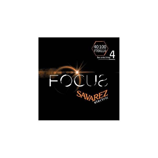 Savarez F70XLL4 Corde Focus per Basso Elettrico 40-100, Set/4