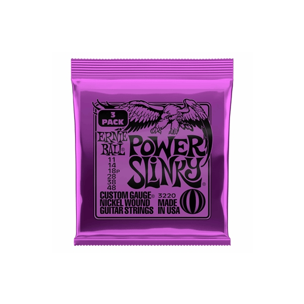 Ernie Ball 3220 Nickel Wound Power Slinky 11-48 - 3 Set