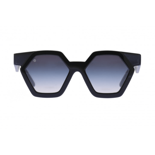 メガネ KYME Kyme - OWEN CON 1 - OPTICAL GLASSES - glossy black Kyme Eyewear Christie: rhomboidal sunglasses. Color Glossy
