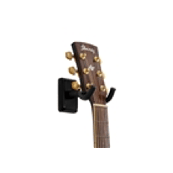 Gator Frameworks GFW-GTR-HNGRBLK Supporto a muro per chitarra con piastra nera<br>