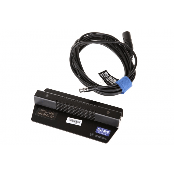 CROWN INTERNATIONAL CROWN PCC-160 MICROFONO DA PALCO BOUNDARY DA TERRA A ZONA DI PRESSIONE NERO MEZZO-SUPERCARDIOIDE