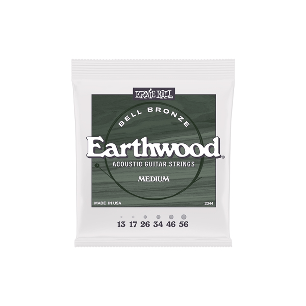 Ernie Ball 2344 Earthwood Bell Bronze Acoustic Medium 13-56