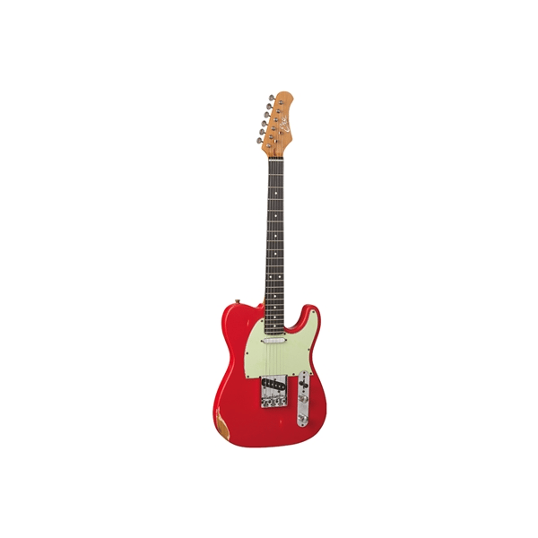 Eko Guitars VT-380 Relic Fiesta Red