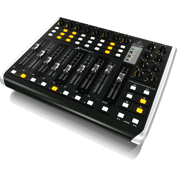 BEHRINGER X-TOUCH COMPACT CONTROLLER MIDI USB 9 FADER MOTORIZZATI SENSIBILI 16 ENCODER 34 TASTI