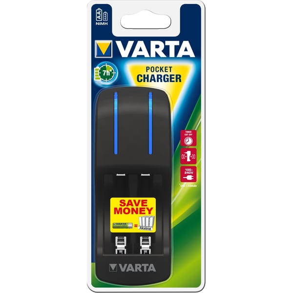 VARTA Caricatore pocket per 2 o 4 pile AA/AAA