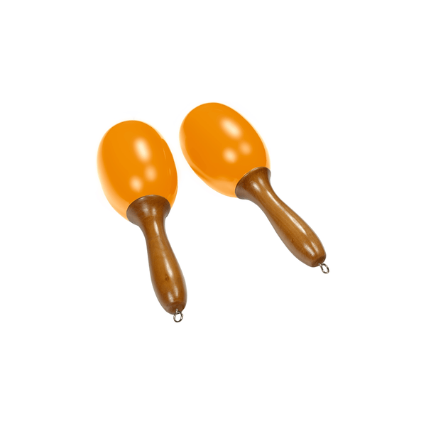 Tanga MARACAS-JAUNE-L Maracas grandi in legno - Gialle