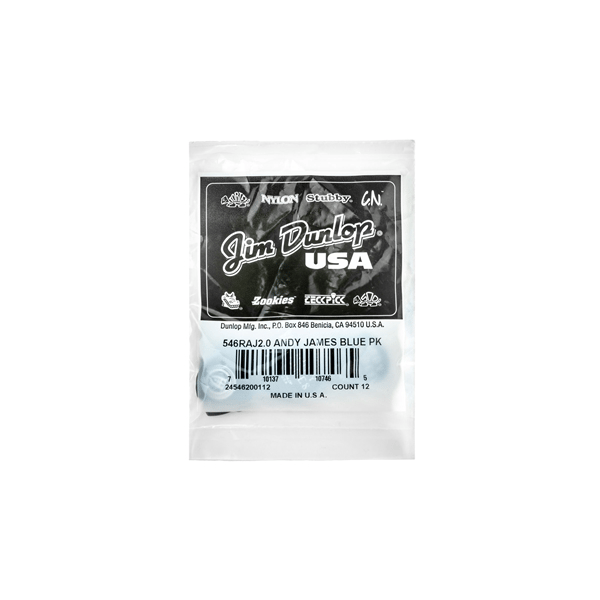 Dunlop 546RAJ200 Andy James Flow Jumbo 2.0 mm Bag/12