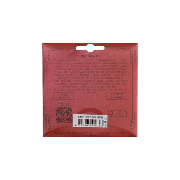 Aquila 88U Red Series Ukulele Set, GCEA