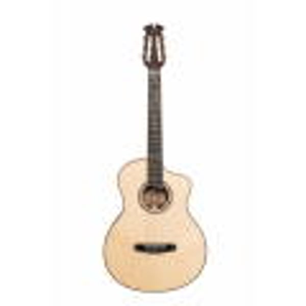 DOWINA Chitarra Grand auditorium Ibrida elettrificata cutaway con corde in nylon. Modello CABERNET HEC-DS
