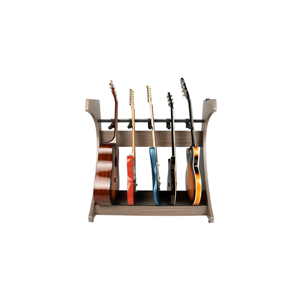 Gator Frameworks GFW-ELITEGTR5RK-GRY Rack per chitarre 5-7 posti in finitura grigio Driftwood<br>