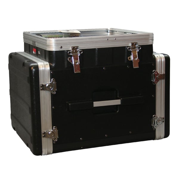 Gator Cases GRC-10X8 PU Rack audio 10U Pop Up, 8U laterale