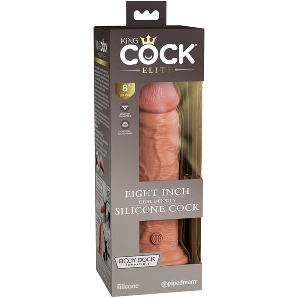 KING COCK ELITE - REALISTISCHER SILIKONDILDO 20,3 CM CANDY