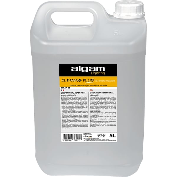 Algam Lighting CLEAN-5L Liquido Pulizia Macchina del Fumo 5L