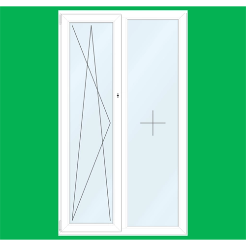 Finestre in PVC VEKA SOFTLINE 76 AD | Sistema Classe A con Profondità 76 mm.  Tipo di apertura Antia fissa destra, AR