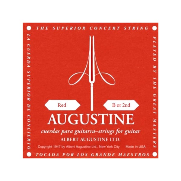 AUGUSTINE Corda per chitarra classica Classic RED II (SI). Modello RED B-2ND