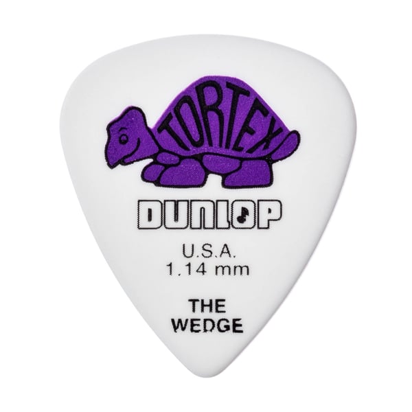 Dunlop 424P Tortex Wedge Purple 1.14