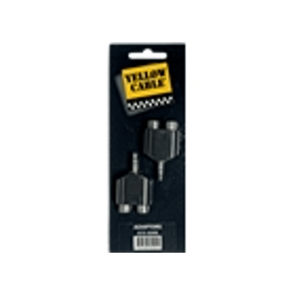 Yellow Cable AD09 Adattatore Mini Jack TRS Maschio/2x RCA Femmina 2 Pcs