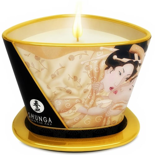 SHUNGA CANDLES SHUNGA - MINI CARESS BY CANDELIGHT CANDELA DA MASSAGGIO ALLA VANIGLIA 170 ML