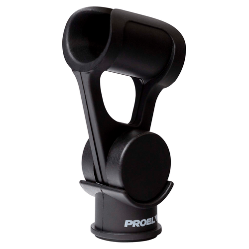 PROEL STAGE Supporto piccolo professionale in ABS per microfono (Ø min - max: 18 - 22 mm).