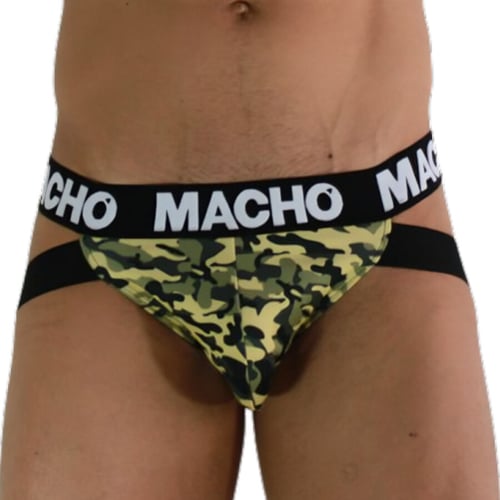 MACHO UNDERWEAR MACHO - MX28MV JOCK VERDE MILITARE S