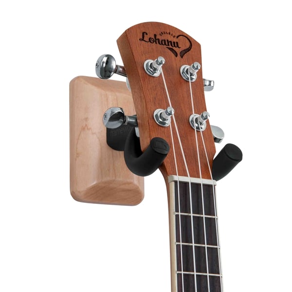 Gator Frameworks GFW-UKE-HNGRMPL Supporto da parete per ukulele e mandolino con piastra in acero