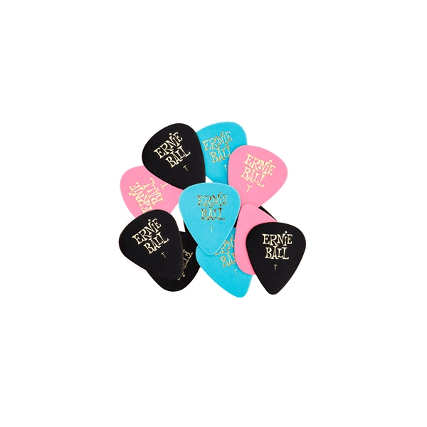 Ernie Ball Plettri Standard Assortiti Thin Busta da 12
