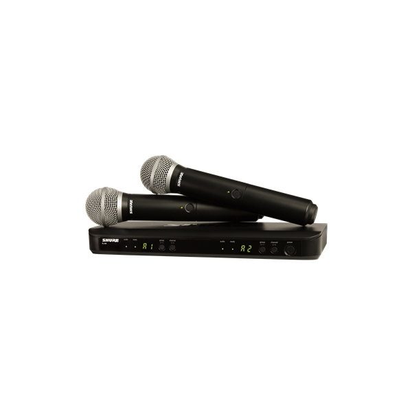Shure BLX288E-PG58 Ricevitore, 2x trasmettitori a gelato, 2x PG58. (M17)