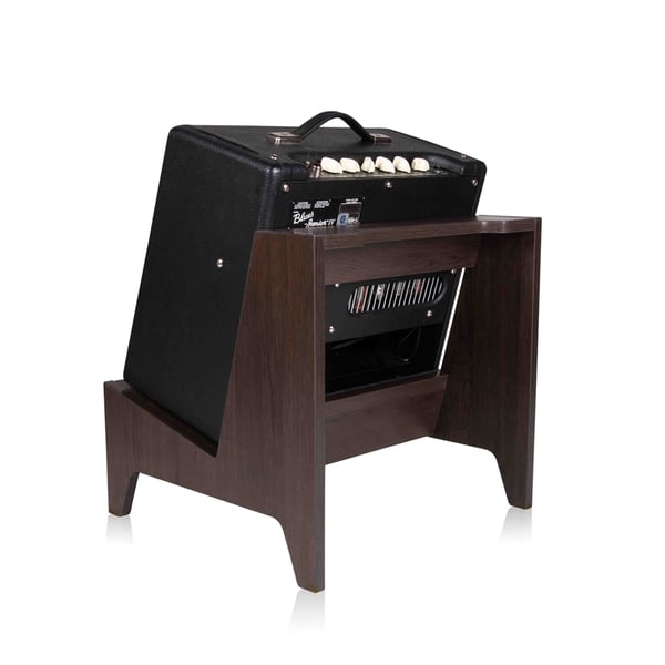 Gator Frameworks GFW-ELITEGTRAMPSM-BRN Stand per amplificatore combo Small in finitura Dark Walnut Brown<br>