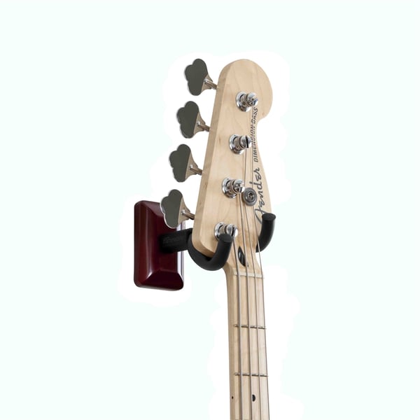Gator Frameworks GFW-GTR-HNGRCHR Supporto a muro per chitarra con piastra ciliegio<br>