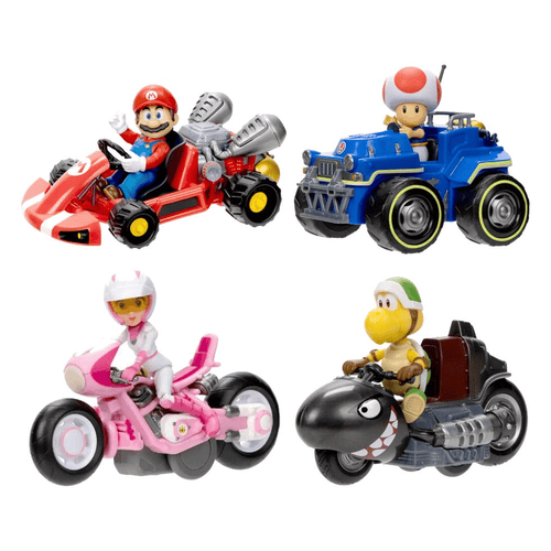 Der Super Mario Bros. Film Minifiguren mit Karts 6 cm Sortiment (6)