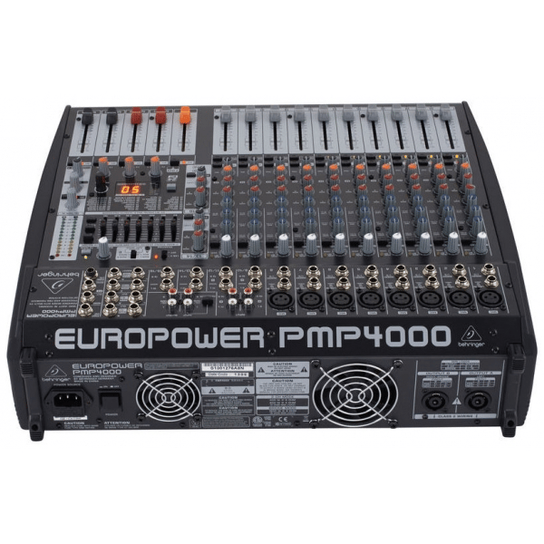 BEHRINGER PMP4000 EUROPOWER MIXER AMPLIFICATO 16 CANALI EFFETTI 1200 WATT 8 XLR MIC IN 4 STEREO