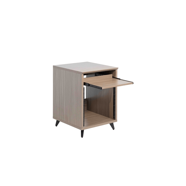 Gator Frameworks GFW-ELITEDESKRK-GRY Rack studio 10U in grigio driftwood<br>
