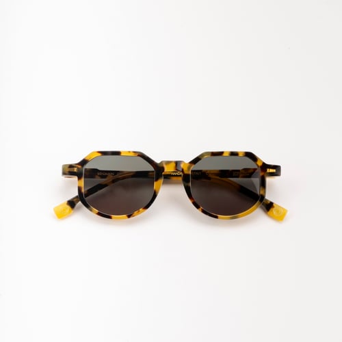 サングラス KYME Kyme - GIANNI COL 6 - KYMINI - glossy yellow tortoise Kymini Chase Sunglasses Champagne - Elegant Handcrafted