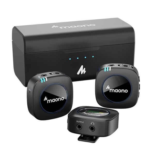 MAONO Sistema a doppio microfono wireless AU-WM821