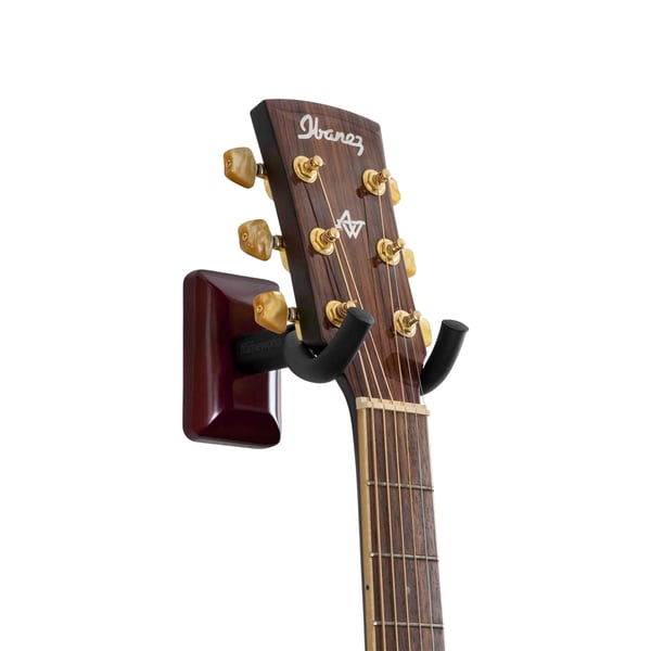 Gator Frameworks GFW-GTR-HNGRCHR Supporto a muro per chitarra con piastra ciliegio<br>