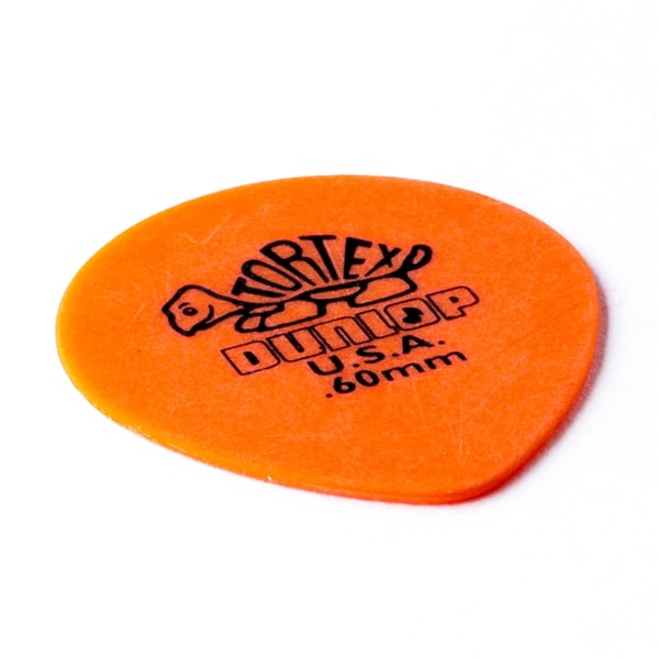 Dunlop 413R Tortex Tear Drop Orange .60