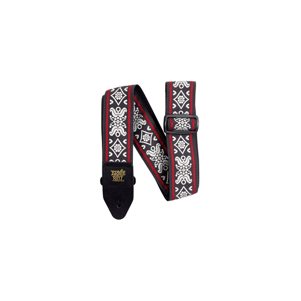 Ernie Ball 4669 Tracolla Blackjack Red Jacquard