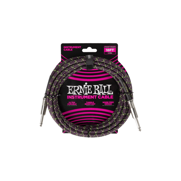 Ernie Ball 6431 Braided Cables Purple Python 5,5 m