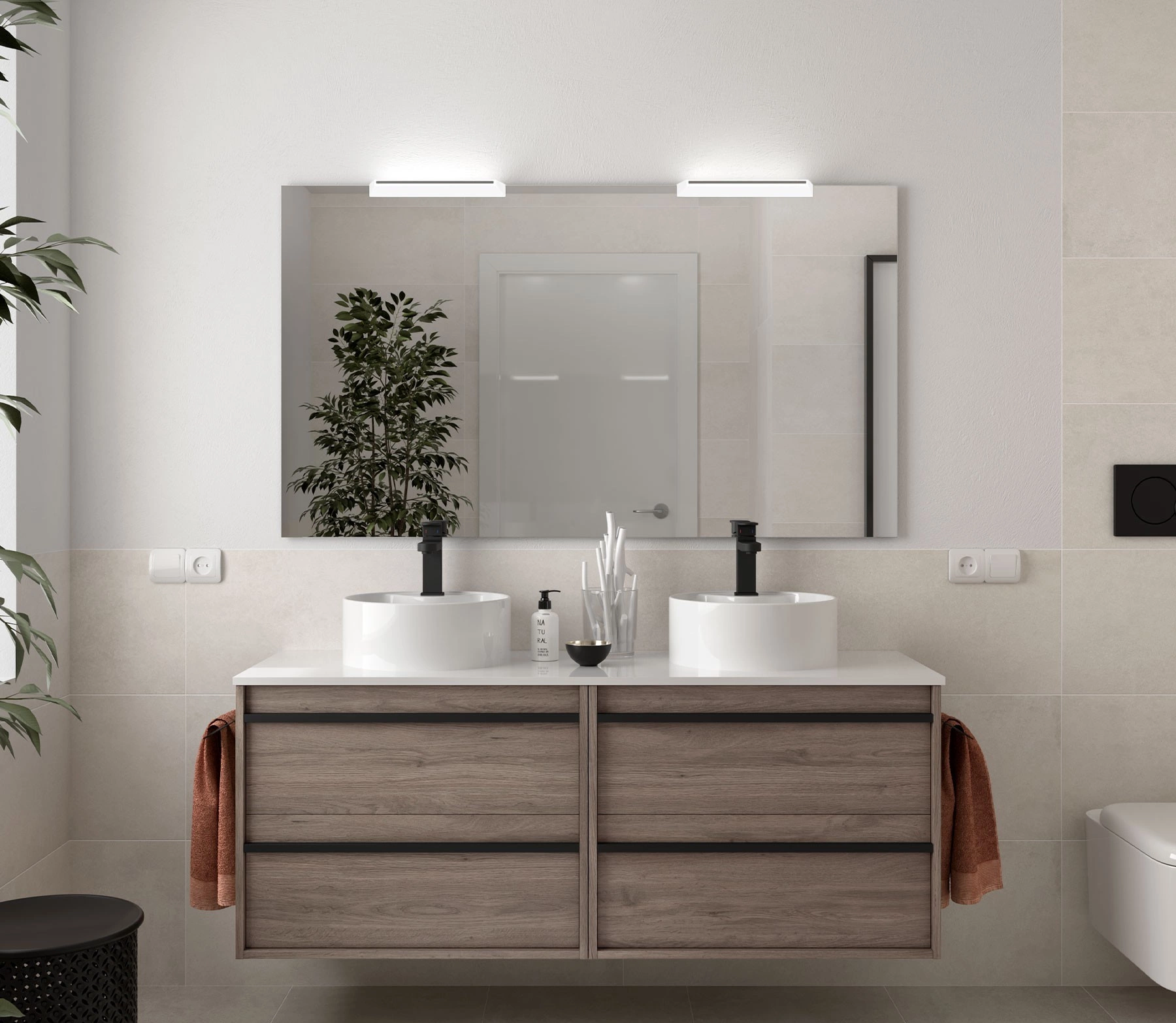 trendteam smart living - XP50310, Armadietto da bagno con specchio, in trendteam smart living - XP50310, Armadietto da bagno con specchio, in