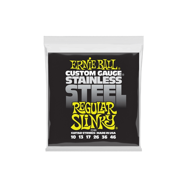 Ernie Ball 2246 Stainless Steel Regular Slinky 10-46
