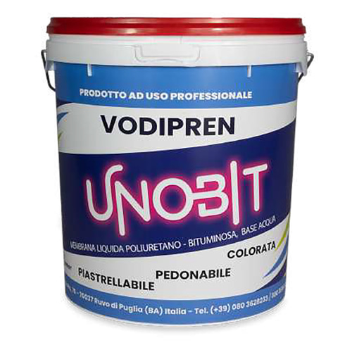 MEMBRANA LIQUIDA POLIFUNZIONALE COLORATA 'VODIPREN UNOBIT' kg. 20 - rossa